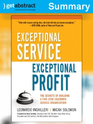 cover image of Exceptional Service, Exceptional Profit (Summary)